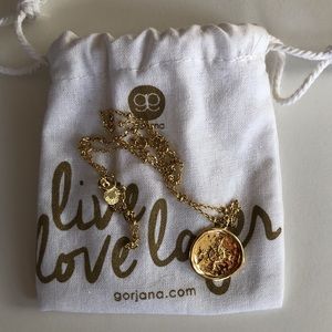 NWOT Gorjana Compass Coin Pendant Necklace